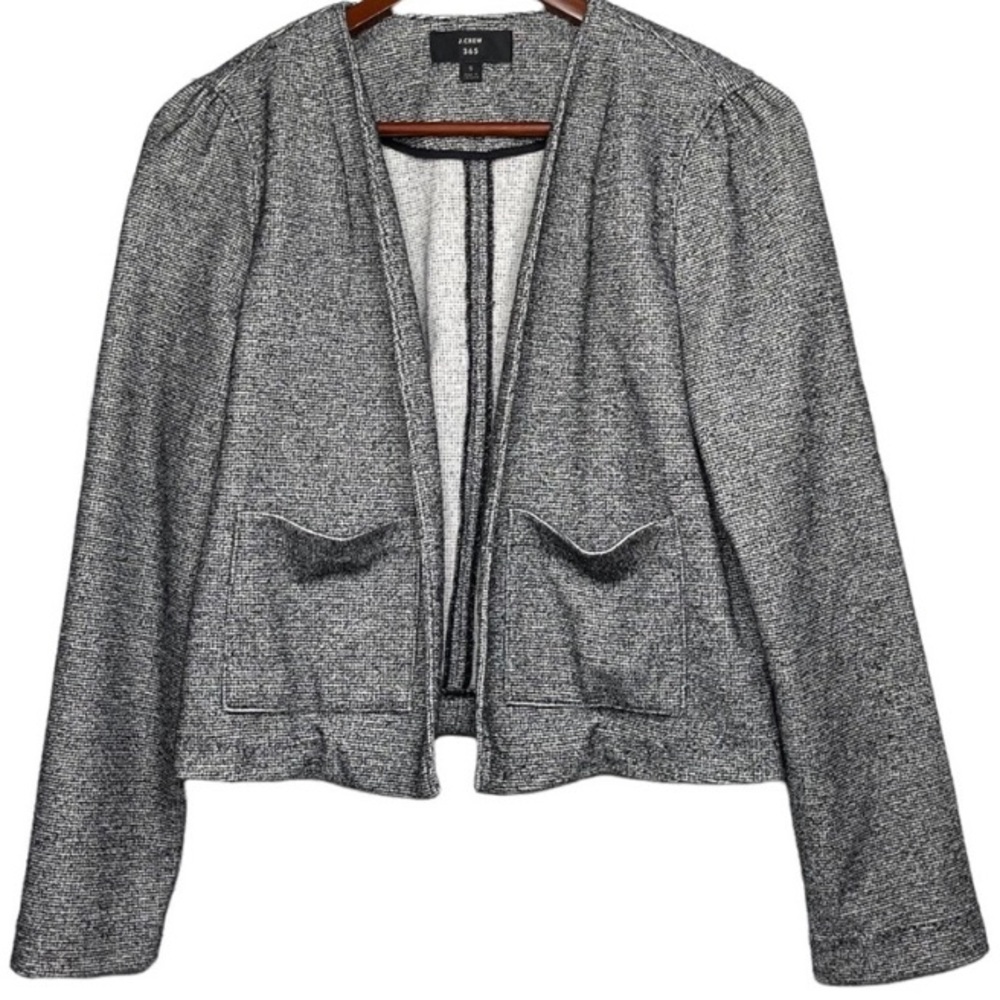 J Crew 375. Lightweight knit crop jacket.